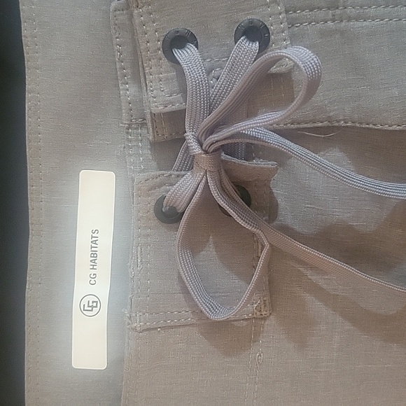 CG Habitats Men's Gray Jogger Pants With Drawstring & Zippered Pockets, Size: 30 - Picture 11 of 13